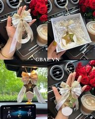 Móc Treo Nơ Kèm Charm Gift DIOR Chính Hãng - Fullbox Kèm Túi Giấy