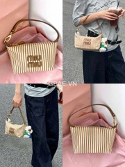 Túi Gift MIU MIU Custom Vải Linen Chính Hãng