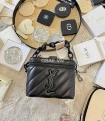 Túi Cốp YSL Vanity Màu Đen Gift Chính Hãng Kèm Dây Fullbox