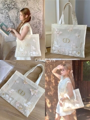 Túi Tote DIOR Lưới Gift Compliment Chính Hãng 42x35x13cm