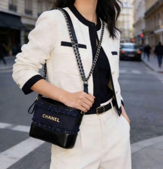 Túi Gift Custom Dạ Tweed CHANEL Limited Đủ Hộp & Túi Giấy Chanel Hoa Trà RB