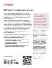 Software Engineering at Google