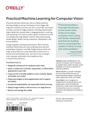 Practical Machine Learning for Computer Vision