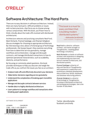 Software Architecture: The Hard Parts