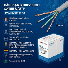 Cáp Mạng HIKVISION DS-1LN5EUEC0 Cat.5E - Truyền Tải Ổn Định, Độ Bền Cao