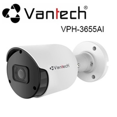 Camera Dome IP Vantech VPH-3655AI ( 5.0 Megapixel, ống kính 3.6mm/6mm, hồng ngoại 30m, tích hợp AI)