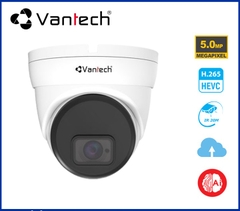 Camera Dome IP Vantech VPH-3651AI ( 5.0 Megapixel, ống kính 3.6mm/6mm, hồng ngoại 30m, tích hợp AI)