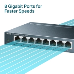 TP-Link TL-SG108 - Switch Để Bàn 8 Cổng Gigabit