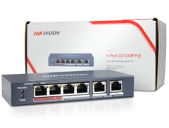Thiết bị mạng HUB -SWITCH PoE HIKVISION DS-3E0106P-E/M ( Chính Hãng)