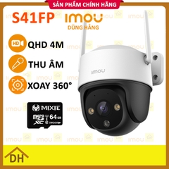 Camera IMOU PTZ S41FP 4M 2K - Thu Âm- Ban Đêm Có Màu- Góc Nhìn Siêu Rộng - Wifi Ngoài Trời Chính Hãng