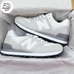 [AIO sneaker] Giày Thể Thao N.B 574 Xam Cao cấp,Giày Thể Thao Nữ Nug Newbalen 574 Kem Chữ N Viền Trắng