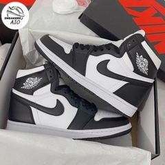 Giày Jordan Cổ Cao Thể Thao Nam Nữ, GIày JD1 Thời Trang Hight Panda Trắng Đen Bản Best Quality -full box