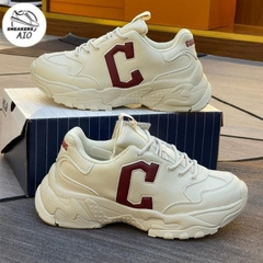 Giày Thể Thao Nữ Tăng Chiều Cao 7cm MLB Chunky A Cleveland Guardians,MLB Độn Đế Chữ C Độn Đế mlb chunky độn đế chữ c