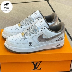 [ Xưởng Giày AIO ] Giày Thể Thao Nike_Air Force 1 Louis Vuitton dạ quang – AF1 LV Denim AF1 LV viền nâu
