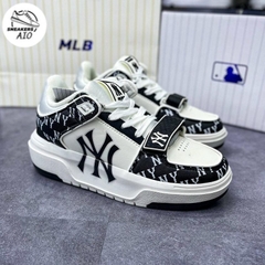 Giày thể thao nam nữ đế độn màu đen NY chunky liner Mid Basic New York Yan/kees 2023 quai dán mới siêu êm nhẹ