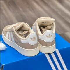 [AIO sneaker] Siêu phẩm giày das campus nâu kem vệt trắng nữ ảnh thật tự chụp+ freeship Giày Adidas Campus Wonder White