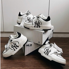 Giày thể thao nam nữ đế độn MLB chunky dán, Giày MLB Chunky quai dán Liner Mid Basic New York Yankees Hàng Mới Hot 2023