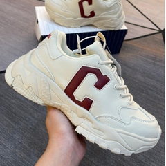 Giày Thể Thao Nữ Tăng Chiều Cao 7cm MLB Chunky A Cleveland Guardians,MLB Độn Đế Chữ C Độn Đế mlb chunky độn đế chữ c