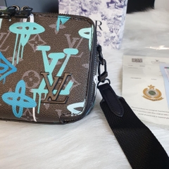 Túi đeo chéo LV nam nữ họa tiết Da cao cấp hàng QUẢNG CHÂU CAO CẤP,Túi đeo chéo LV Trio Messenger da NEW