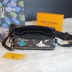 Túi đeo chéo LV nam nữ họa tiết Da cao cấp hàng QUẢNG CHÂU CAO CẤP,Túi đeo chéo LV Trio Messenger da NEW