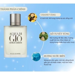[MINH DUC LUXURY] Nước Hoa Nam Aqua di Giò Trắng Pour Home EDP 100ml B68