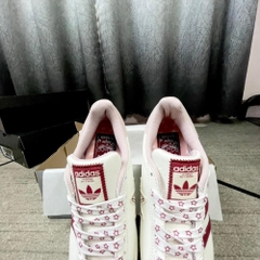 [AIO sneaker]Giày thể thao Adidas Originals Superstar White Red_ Giày Sneaker Das Sò trắng 3 sọc đỏ hót hồng phấn