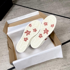 [AIO sneaker]Giày thể thao Adidas Originals Superstar White Red_ Giày Sneaker Das Sò trắng 3 sọc đỏ hót hồng phấn