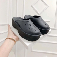 Dép sục nữ chất cao su xốp mềm nhẹ cao 5P Dép bánh mì đế độn thời trang kiểu dáng Trendy bản cao cấp