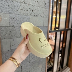 Dép sục nữ chất cao su xốp mềm nhẹ cao 5P Dép bánh mì đế độn thời trang kiểu dáng Trendy bản cao cấp