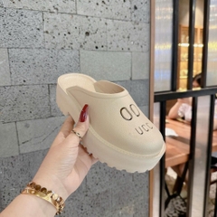 Dép sục nữ chất cao su xốp mềm nhẹ cao 5P Dép bánh mì đế độn thời trang kiểu dáng Trendy bản cao cấp