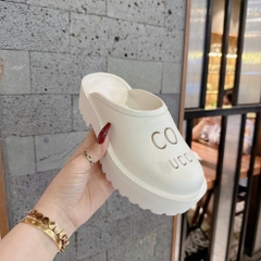 Dép sục nữ chất cao su xốp mềm nhẹ cao 5P Dép bánh mì đế độn thời trang kiểu dáng Trendy bản cao cấp