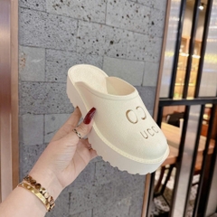Dép sục nữ chất cao su xốp mềm nhẹ cao 5P Dép bánh mì đế độn thời trang kiểu dáng Trendy bản cao cấp
