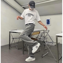 Giày thể thao MLB Chunky Liner New York Yankees White Black Gray, Giày Sneaker Trắng Đen Xám Full Box Bill
