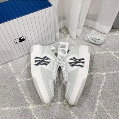Giày thể thao MLB Chunky Liner New York Yankees White Black Gray, Giày Sneaker Trắng Đen Xám Full Box Bill