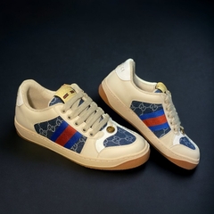 Giày Thể Thao Gu.cci Sơn Tùng Denim Gót Trắng Bản SC, Gucci Sơn Tùng Denim Xanh Navy Bản SC Đẹp Nhất Thị Trường Full Box
