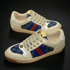 Giày Thể Thao Gu.cci Sơn Tùng Denim Gót Trắng Bản SC, Gucci Sơn Tùng Denim Xanh Navy Bản SC Đẹp Nhất Thị Trường Full Box