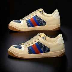 Giày Thể Thao Gu.cci Sơn Tùng Denim Gót Trắng Bản SC, Gucci Sơn Tùng Denim Xanh Navy Bản SC Đẹp Nhất Thị Trường Full Box