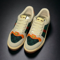 Giày Thể Thao Gu.cci Sơn Tùng Xanh Cam hàng Cao Cấp, Giày Thể Thao Gucci Sơn Tùng Denim Xanh Cam full box