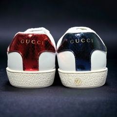 Giày thể thao Gu.cci 3 vạch LOVED,Giày thể thao Gucci White Ace Loved BẢN CAO CẤP, Giày ACE chữ LOVED