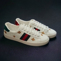 Giày thể thao Gu.cci 3 vạch Ong Sao thêu , giày Thể Thao Gu.cci Ong 3 vạch-New Sneaker, Giày Hot trend Full Box