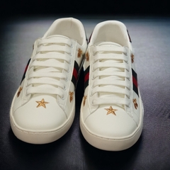 Giày thể thao Gu.cci 3 vạch Ong Sao thêu , giày Thể Thao Gu.cci Ong 3 vạch-New Sneaker, Giày Hot trend Full Box