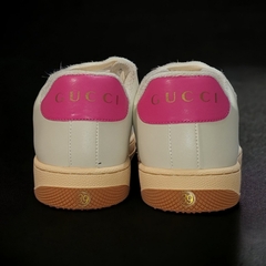 Giày Sneaker GC Leather Pink Hồng Bản Chuẩn-Full Phụ Kiện,Giày thể thao GC Hải Tú HồngGiày thể thao gu.cci sơn tùng hồng