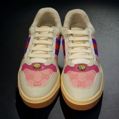 Giày Sneaker GC Leather Pink Hồng Bản Chuẩn-Full Phụ Kiện,Giày thể thao GC Hải Tú HồngGiày thể thao gu.cci sơn tùng hồng