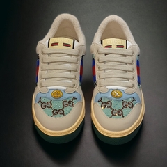 Giày Thể Thao Gu.cci Sơn Tùng Gót Xanh Dương Bản Cao Cấp Đẹp Nhất Thị Trường Full Bill Box,Sneaker Gu.CCi Xanh Đính Đá