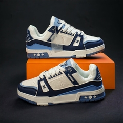Giày Thể Thao LV Trainer 54 Xanh Dương Cao Cấp ,Giày LV Trắng Xanh,Giày LV trainer blue trắng xanh đen bản mới ss23 cao