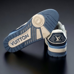 Giày Thể Thao LV Trainer 54 Xanh Dương Cao Cấp ,Giày LV Trắng Xanh,Giày LV trainer blue trắng xanh đen bản mới ss23 cao
