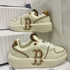 [AIO sneaker] Giày Thể Thao MLB Chunky Liner Classic Monogram Brown,Giày Sneaker MLB Nâu Kem