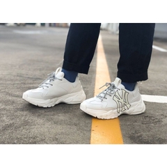 Giày thể thao Sneaker MLB Big Ball Chunky New York Yankees White,Giày MLB NY chữ vàng hack chiều cao 5cm hàng 1-1