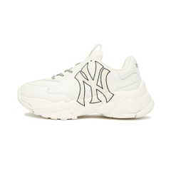 Giày thể thao Sneaker MLB Big Ball Chunky New York Yankees White,Giày MLB NY chữ vàng hack chiều cao 5cm hàng 1-1