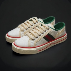 Giày Thể Thao Gu.cci Tennis 1977 'White Mini GG'. Giày Thể Thao Gu.cci Tennis 1977 Trắng Trơn,Giày Thể Thao GU.CCI MEN’S